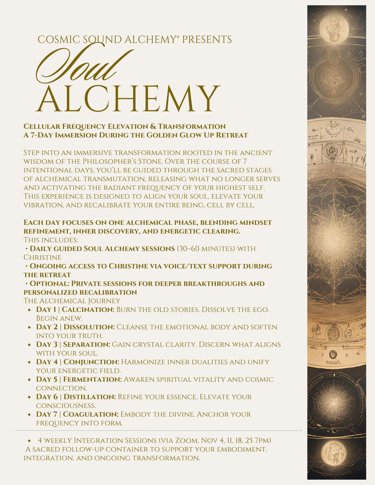 The Golden Glow Up retreat October 19-25